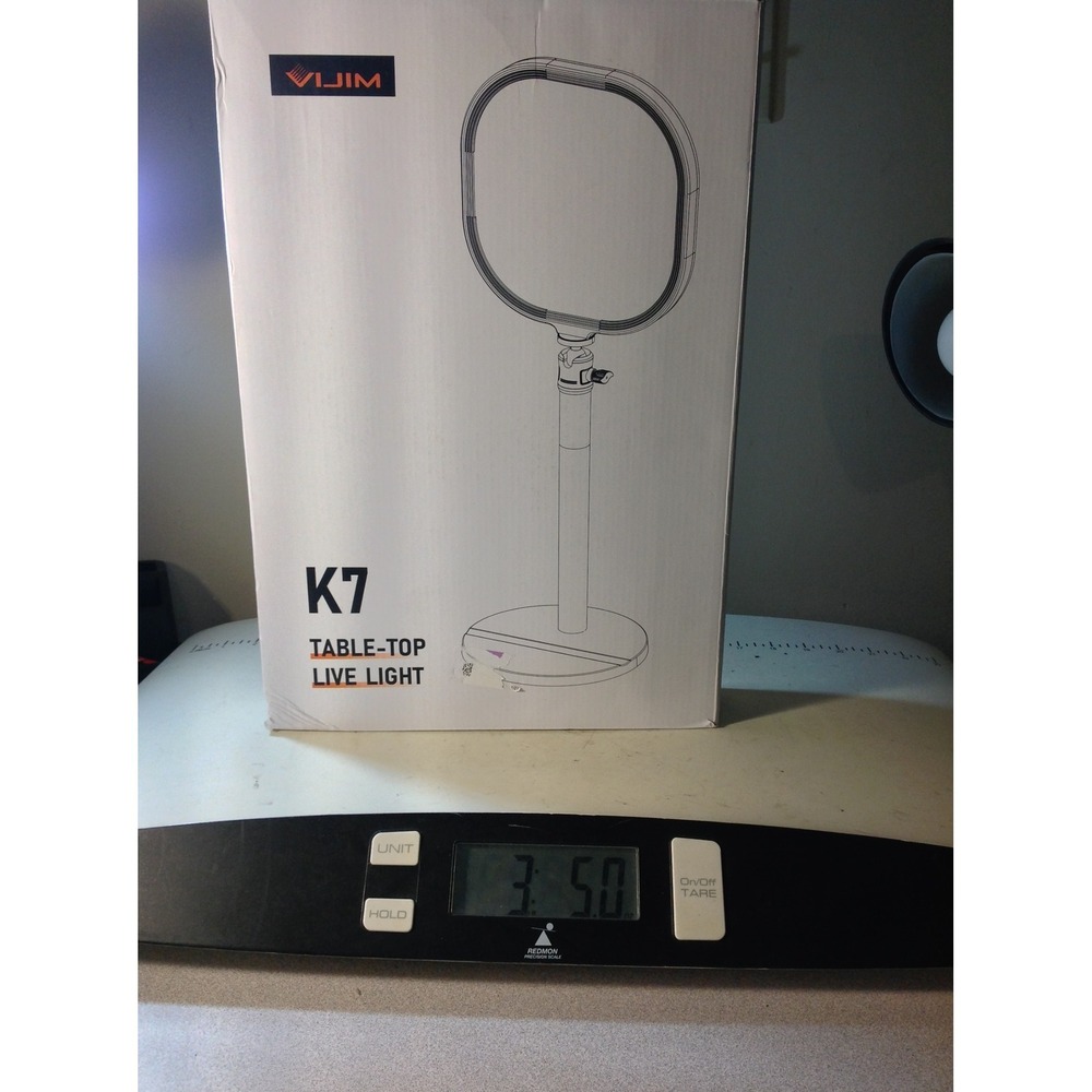VIJIM K7 Table-Top Live Light White Adjustable Desktop Streaming Lamp K7 NEW